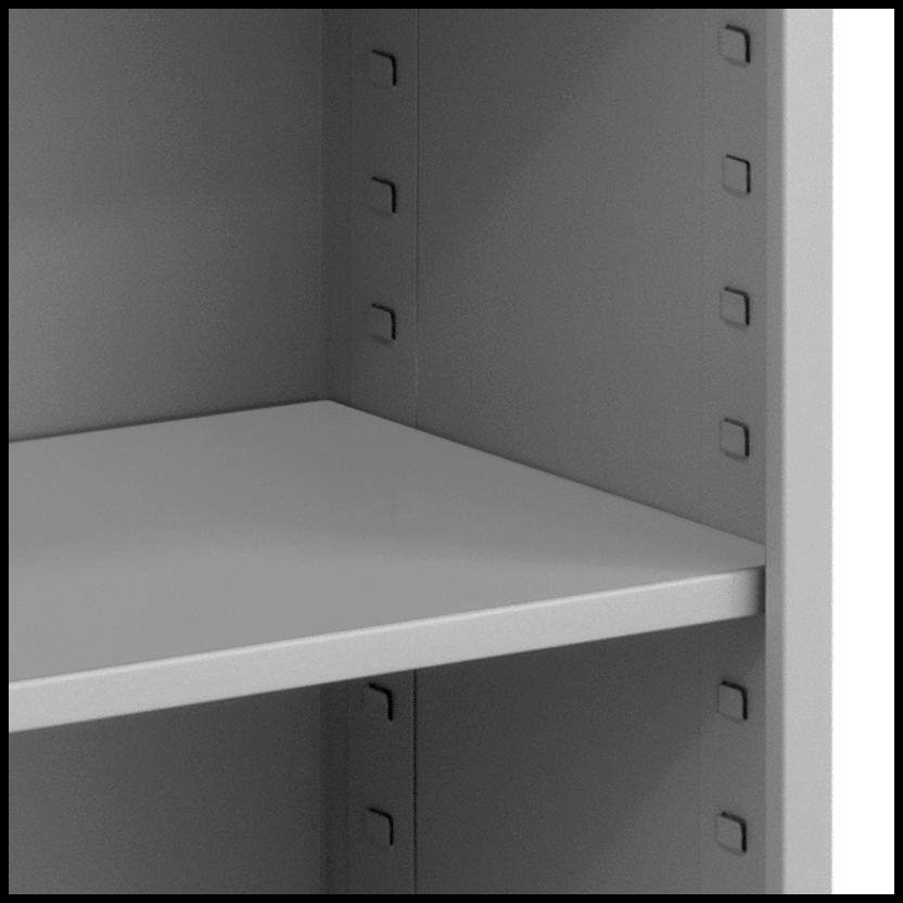 Kitaplık, 61-1/2" Yükseklik x 36" Genişlik x 18" Derinlik