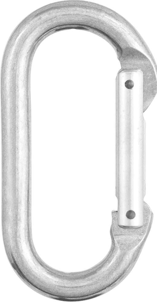 Alüminyum Karabina - Kaldırma Amaçlı Değildir, 400 lbs. Kapasite, 3/8" Kalınlık — Alüminyum, 3⁄8", 5⁄8"