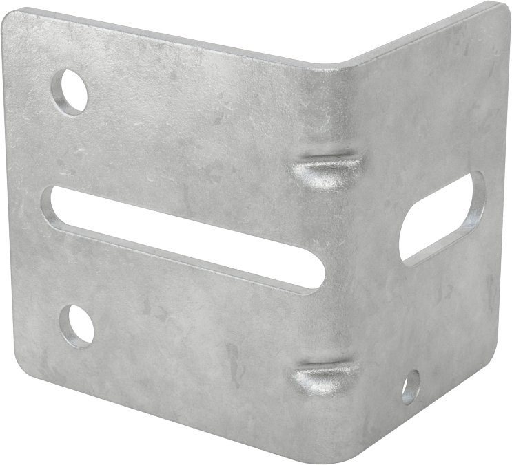 Köşe Braketi, Galvanizli Çelik, 1-7/8" x 2-3/8" x 2-3/8"