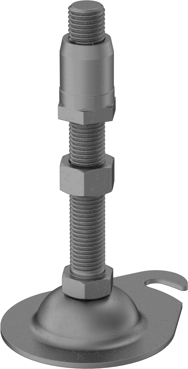 Kelepçeli Çerçeve Bağlantı Parçası, Tesviye Montaj Ayağı — 1.08", 28 mm, Çelik, Montaj Ayağı