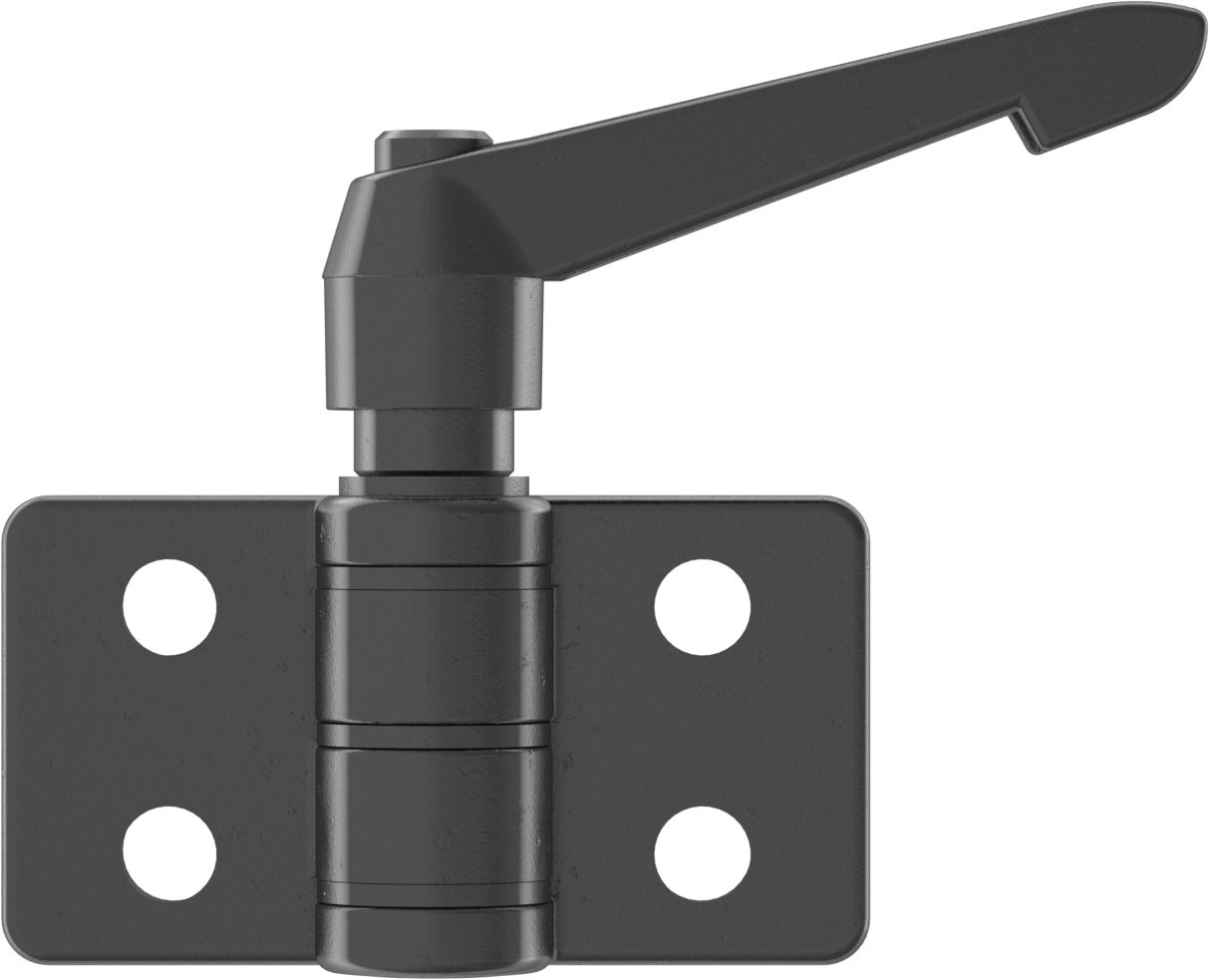 Kol Kilitli Konum Menteşesi, Çinko, 1-1/2" x 1-7/16" Kapı Kanadı