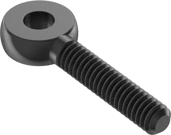 Tam Gijon Ucu Cıvatası, Sağ Yönlü 1/4"-20 Şaft, 1-1/2" Şaft Merkez Uzunluğu