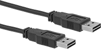 USB Kablosu, Standart 2.0, Ters Çevrilebilir A Fişi x Ters Çevrilebilir A Fişi