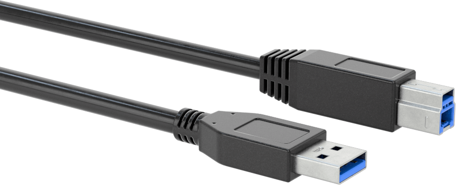 USB Kablosu, USB Standart 3.2 Gen 1, 15 Fit Uzunluğunda A Fiş x B Fiş — 15 ft., 3.2 Gen 1, Korumasız