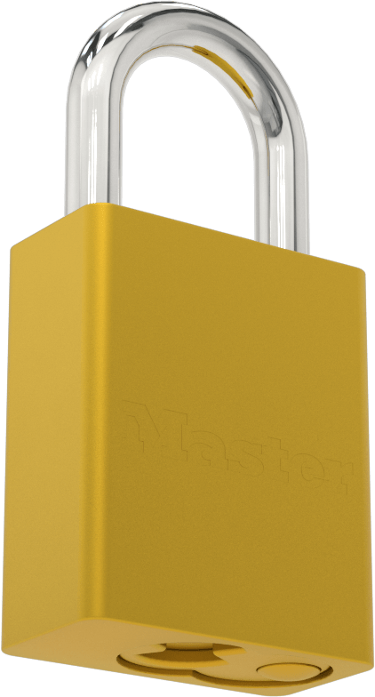 Masif Eloksallı Alüminyum Kilitli Asma Kilit, Ana Anahtarlı, American Lock 1105, Altın Gövde