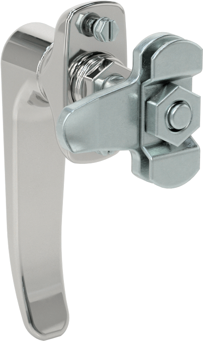 L Saplı Anahtarlı Çok Noktalı Kilit, 5/8" ila 1-1/4" Kilitleme Mesafesi, Saat Yönünde Açılır