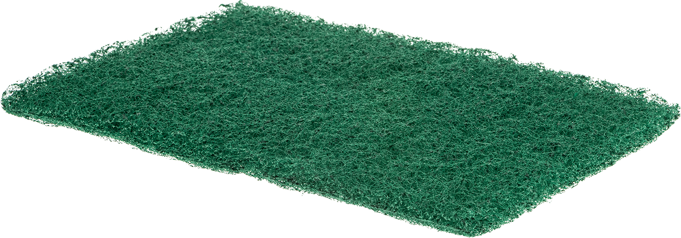 Ağır Aşındırıcı Ovma Pedleri, Yeşil — Ağır, Plastic, Plastic Fiber, 3⁄8"