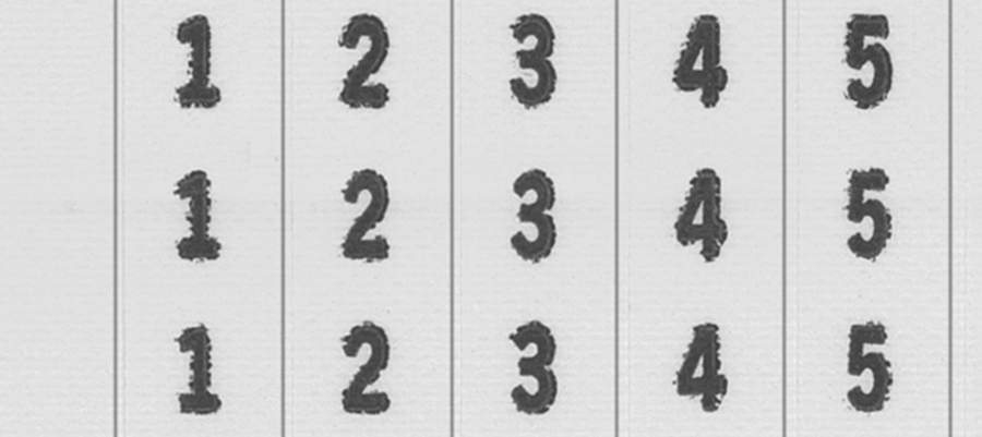 Yapışkan Sırtlı Tel İşaretleyici, 1-33 Arası Sayılar — Yapışkan Arka Yüz, Sarmalayan, Yapışkan Arka Yüz, 40 ila 4/0