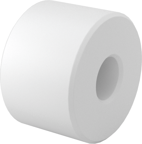 Yapışmaz Avara Silindiri, UHMW Yatak, 3/8" Makara Çapı, 1/4" Silindir Genişliği