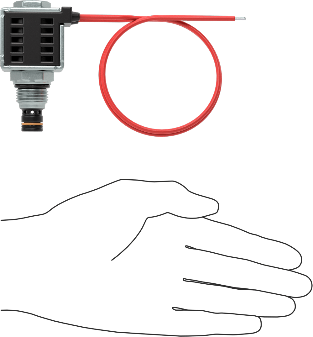 Solenoidle Çalışan Vidalı Hidrolik Vana, Açma/Kapama, Açık Konum, 3/4"-16 Diş, 12.0V DC