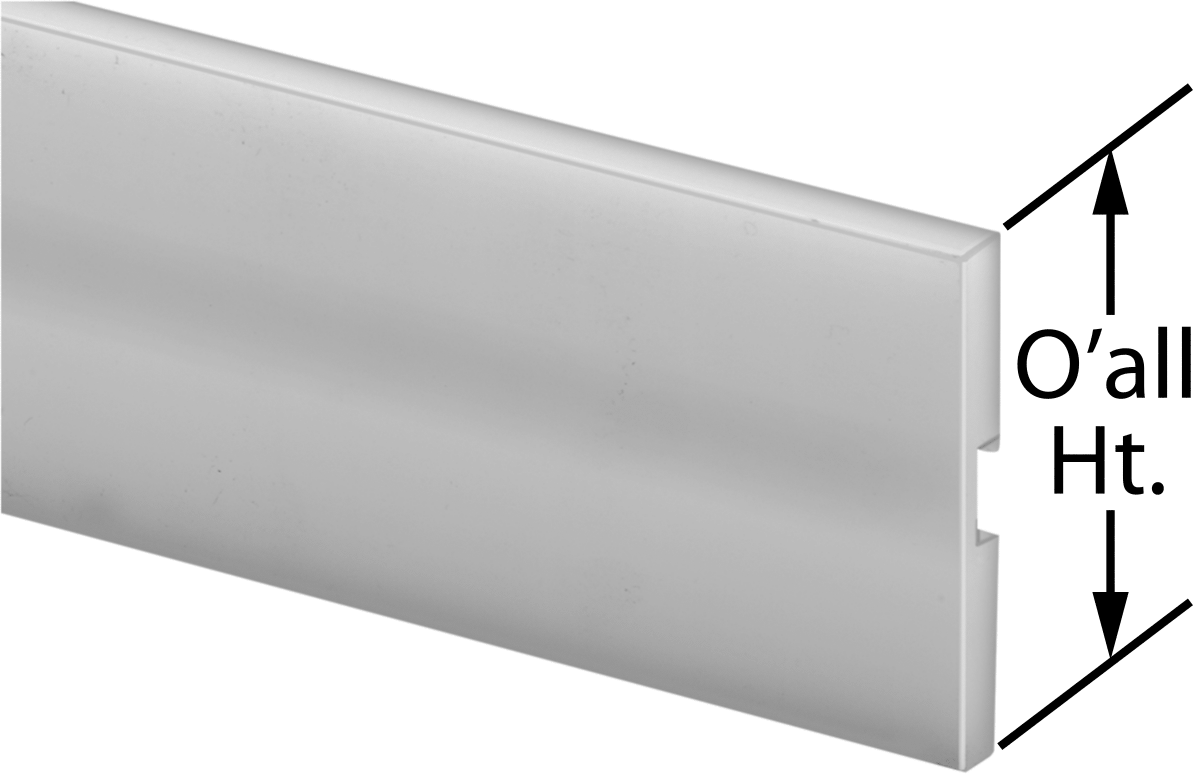Konveyör Kılavuzu için 5 Fit Uzunluk x 2-1/8" Yükseklik Aşınma Şeridi — 5 ft., Aşınma Şeridi, Kılavuz