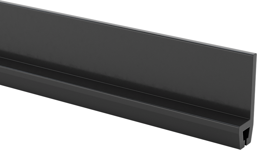 10 Fit Uzunluk x 5/16" Genişlik, Kolay Kesim Şerit Fırça için Cıvatalı Tutucu — Cıvatalı, 10 ft., Esnek