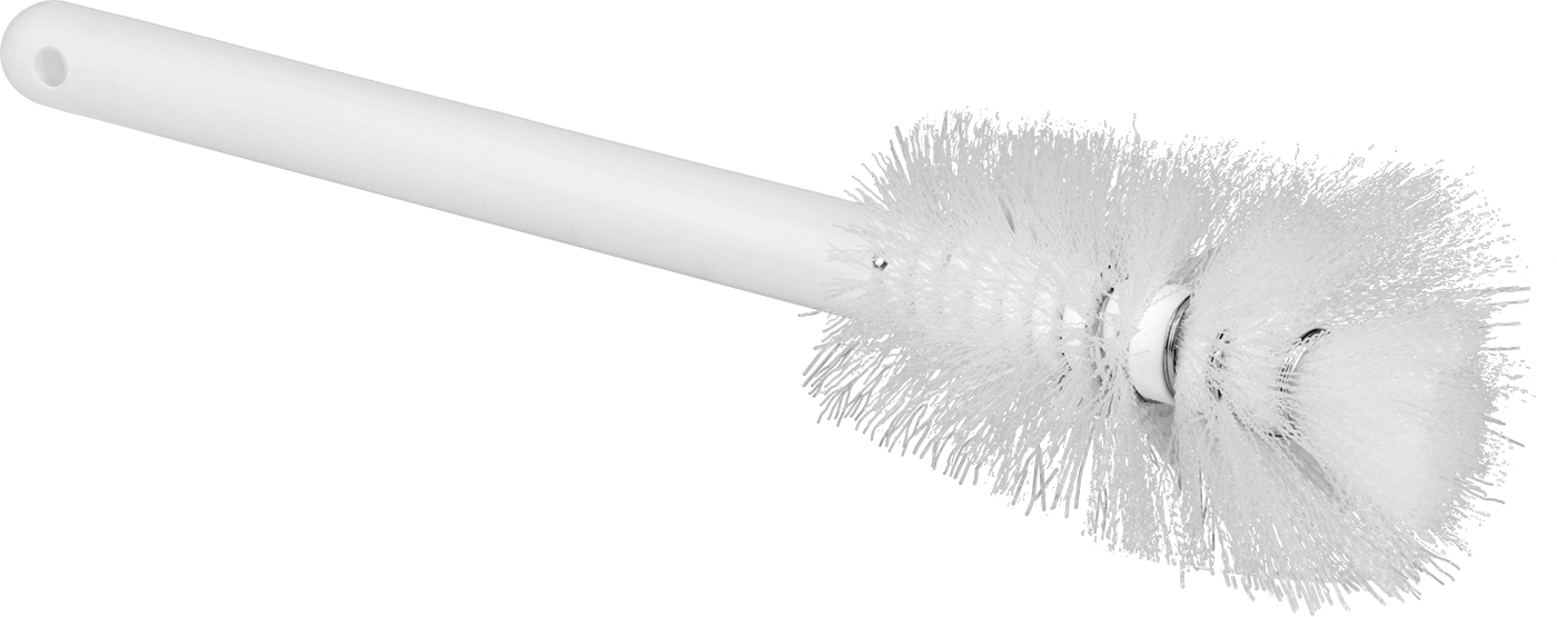 Kimyasal ve Sıcaklığa Dayanıklı Şişe Fırçası, 4-1/2" Uzunluk x 2"-2-1/2" Çaplı Fırça