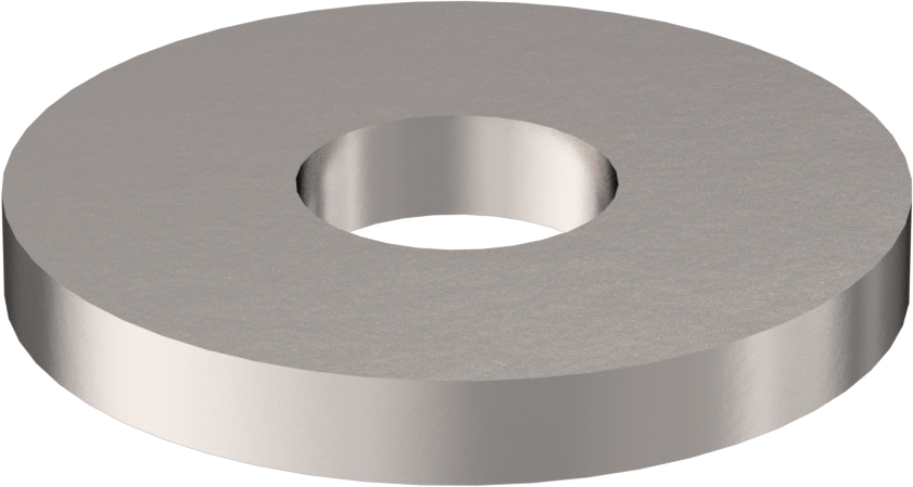 Büyük Boy Pul, Çinko Kaplı Çelik, M3 Vida için, 3.2 mm İç Çap, 0.9-1.1 mm Kalınlık