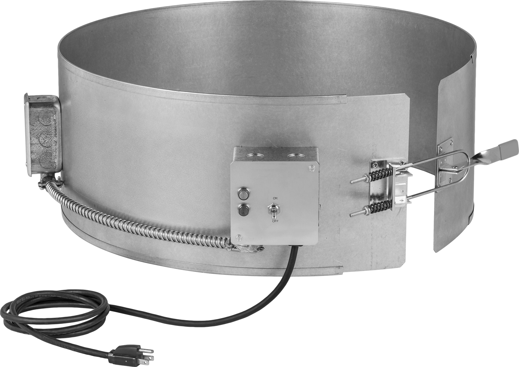 Ağır Hizmet Tipi Sarma Isıtıcı, Ayarlanamayan Termostat, 165°F Maksimum Isı Çıkışı — 55 gal., 120V AC, 165° F