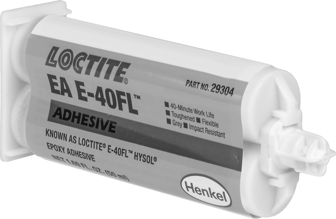 Sertleştirilmiş Epoksi Yapısal Yapıştırıcılar, Sertleştirilmiş Epoksi, Loctite® E-40FL, 1.69 oz.