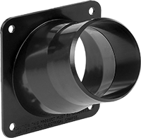 Toz Toplayıcı Kanal Sistemi için 3" Giriş x 2-1/2" Çıkış Dış Çaplı Redüktör