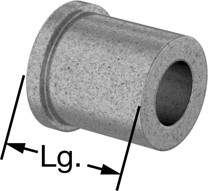Yağ Dolgulu 841 Bronz Flanşlı Burçlu Yatak, 3/16" Mil Çapı ve 3/8" Muhafaza İç Çapı için, 3/8" Uzunluk — 3⁄8", 0.3755", 0.1885"
