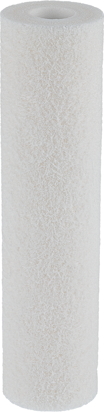Kaplama Çözeltileri için Katı Filtre Kartuşu, 10" Yükseklik x 2-7/16" Dış Çap, 75 Mikron