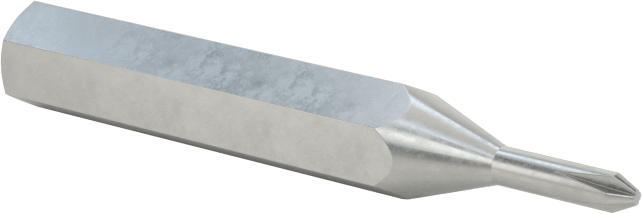 000 Numaralı Phillips Uç, 4 mm Altıgen Şaft — Altıgen, 1 1⁄8", No. 000