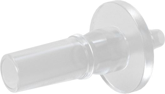 Hava ve Su için Plastik Luer Lock Tüp Bağlantısı, Polipropilen Fişler, 1/16" Boru İç Çapı için Tırnaklı, Beyaz