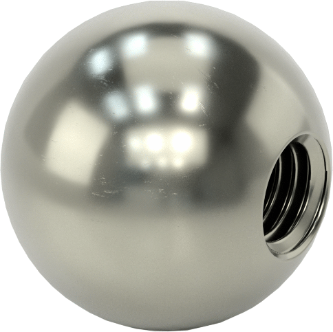Çelik Top Düğme, 1/2"-13 Dişli Delikli, 5/8" Derinlik