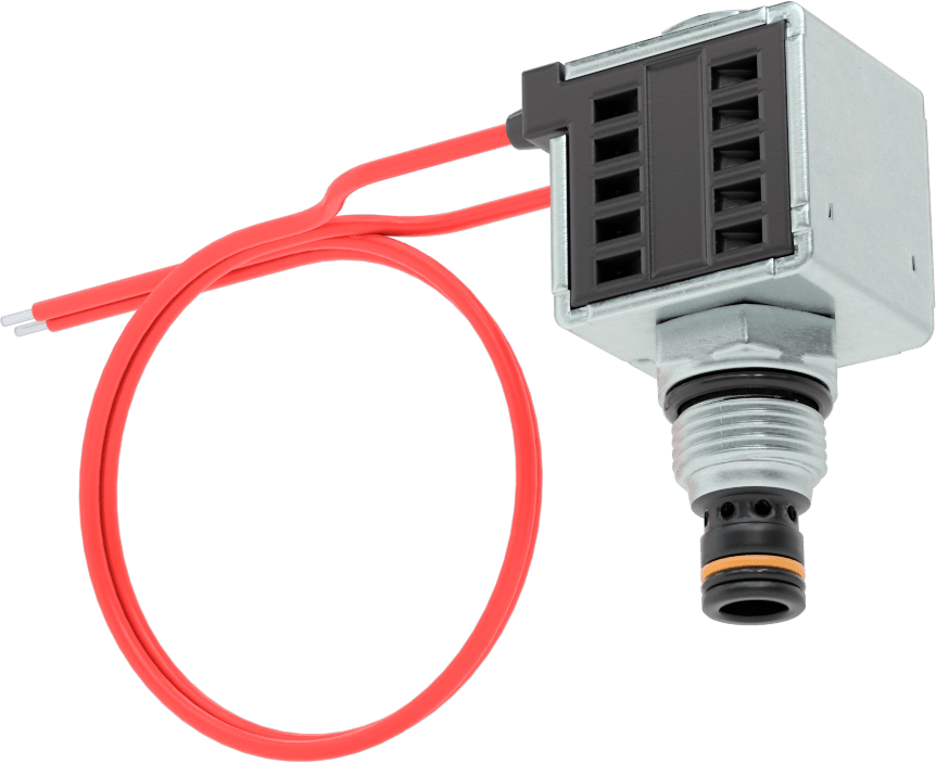 Solenoidle Çalışan Vidalı Hidrolik Vana, Açma/Kapama, Açık Konum, 3/4"-16 Diş, 12.0V DC
