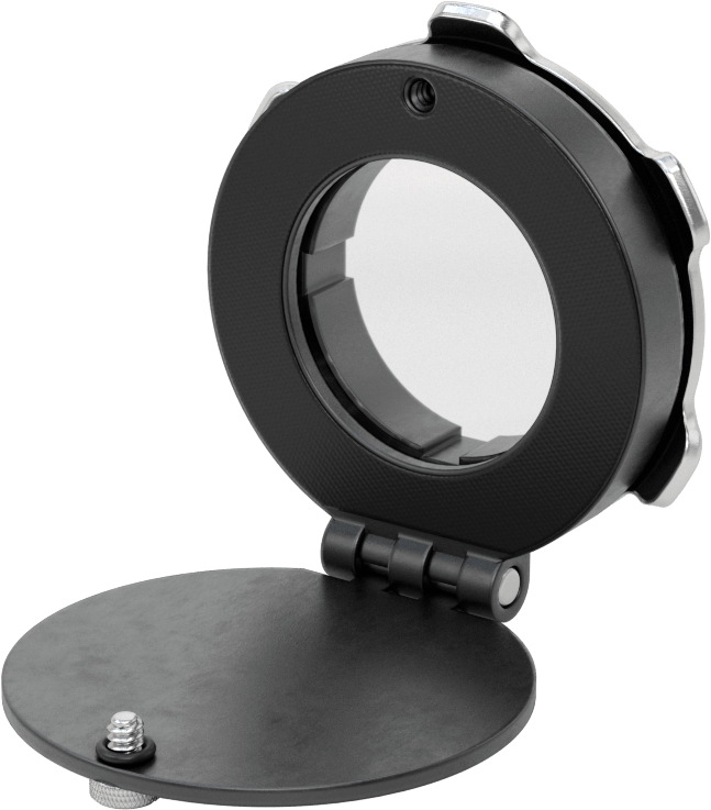 Muhafazalar için Termal İnceleme Penceresi, Alüminyum Çerçeveli, 3-3/8" Yükseklik x 2-7/8" Toplam Genişlik