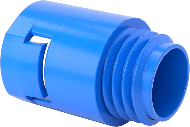 Esnek Plastik Kanal için 3/4 Kanal Dişi x 3/4 NPT Erkek Adaptör