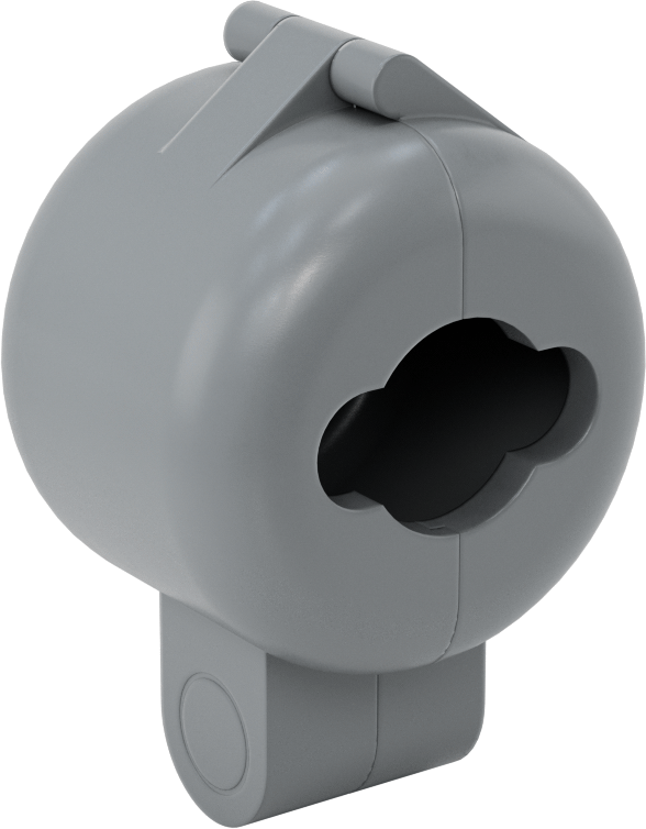 Kilitli Koruyucu, 1-1/2" ila 2-5/16" Çaplı Kapı Kolu, Aynı Anahtarlı