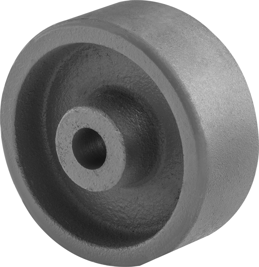 Demir Tekerlek, Rulman olmadan, 3" Çap x 1-1/4" Genişlik, 450 lbs. Kapasite