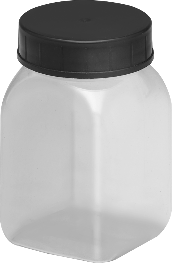 Şeffaf PVC Plastik Kavanoz, 3.3 FL oz/100 ml Kapasite