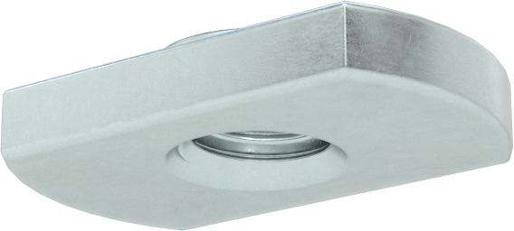Uç Beslemeli T-Yivli Çerçeve Bağlantı Elemanları, 20 mm Ray için Somun, Merkez Deliği, M5 Diş, 0.126" Kalınlık
