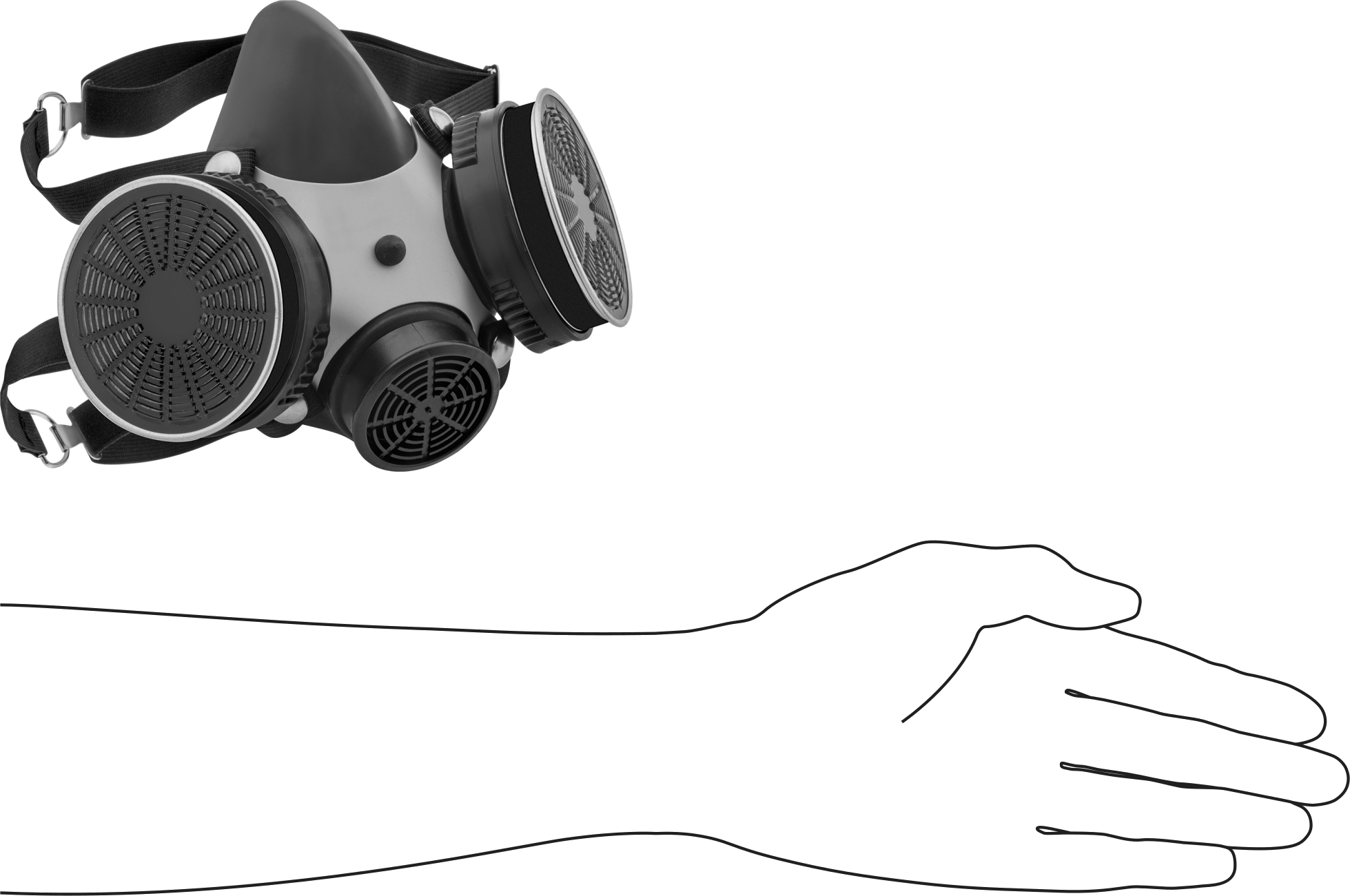 Solunum Cihazı, Yarım Yüz, Msa Comfo Classic, P100, NIOSH TC-84A-0162