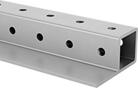 Alüminyum Cıvatalı Çerçeve, Flanşlı 1-1/2" Kare Ray