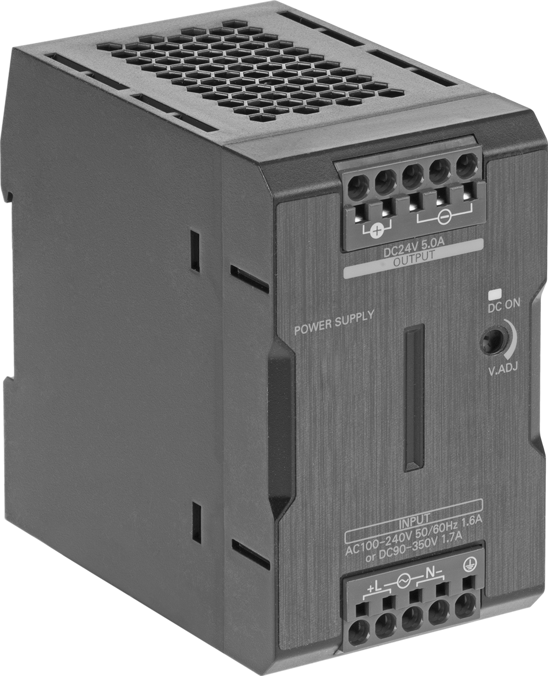 Ağır Hizmet Tipi DIN Raylı Güç Kaynağı — 24V DC, 5 amp, 100V AC ila 240V AC