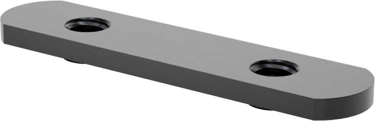 T-Yivli Çerçeve, 1.5" Yüksekliğinde Ray İçin Uçtan Beslemeli Çift Somun, 5/16"-18 Diş Boyutu