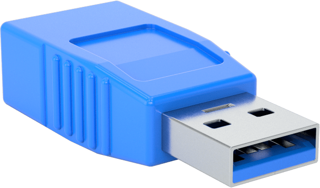 USB Adaptörü, USB 3.2 Gen 1, A Erkek x A Dişi — Adaptör, Düz, 3.2 Gen 1