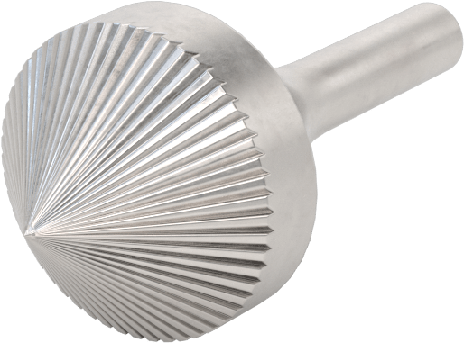 1/4" Çaplı Şaftlı Karbür Freze Ucu, Sivri Konik, Anma Numarası Sk-9, Tek Kesimli Diş — Konik, 1⁄4", 1"