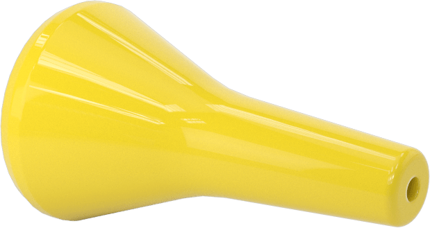 1/4" Asit Dirençli Loc-Line Soğutma Suyu Hortumu için 1/16" Delikli Akış Püskürtme Nozulu — Nozul, Sarı, 1⁄4"