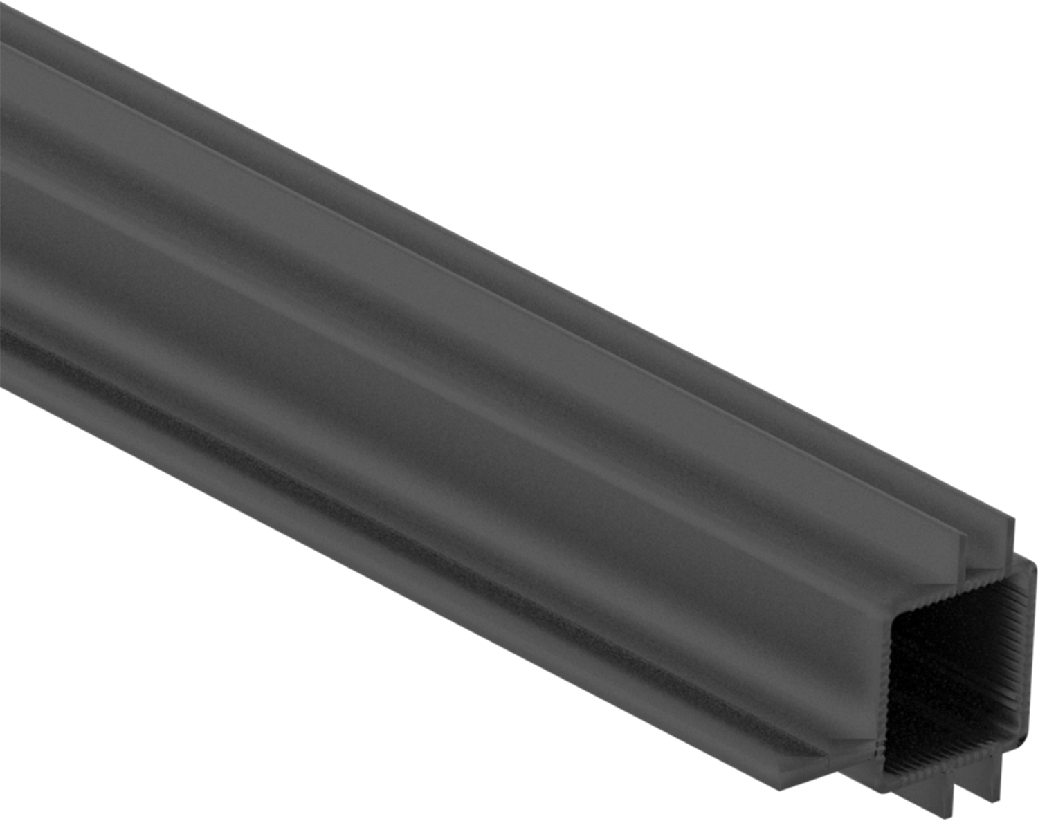 Presle Takılan Çerçeve ve Bağlantı Parçası, Toz Boyalı Standart I-Yuvası/Tek Flanşlı Ray, 1" x 1" — I-Yivli/Tek Flanşlı, 1", 1"