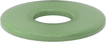 Fiberglas Pul, 1 Numaralı Vida Boyutu için, 0.094" İç Çap, 0.250" Dış Çap — 0.250", Fiberglas, 0.094"