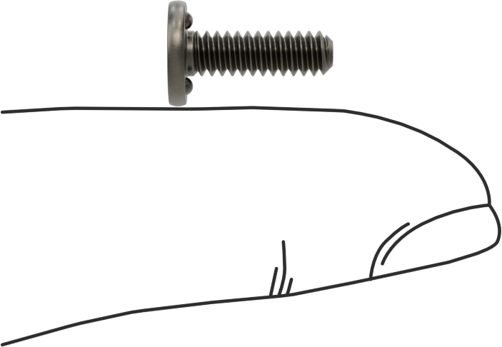 Kaynaklı Saplamalar, Çelik, 6-32 Diş Boyutu, 1/2" Uzunluk, 0.323" Taban Çapı