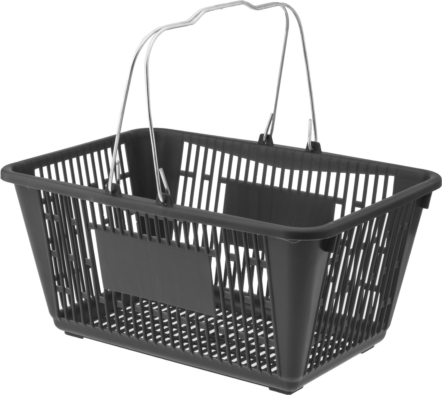 İç İçe Geçebilen Plastik Taşıma Sepeti, 16-3/4" Uzunluk, 12-1/2" Genişlik, 8" Yükseklik