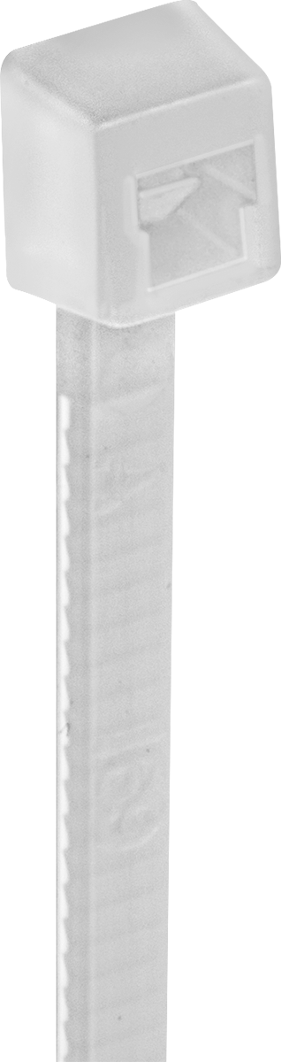 Naylon Plastik Kablo Bağı, Dar, 3" Uzunluk, 5/8" Maksimum Demet Çapı için, Krem
