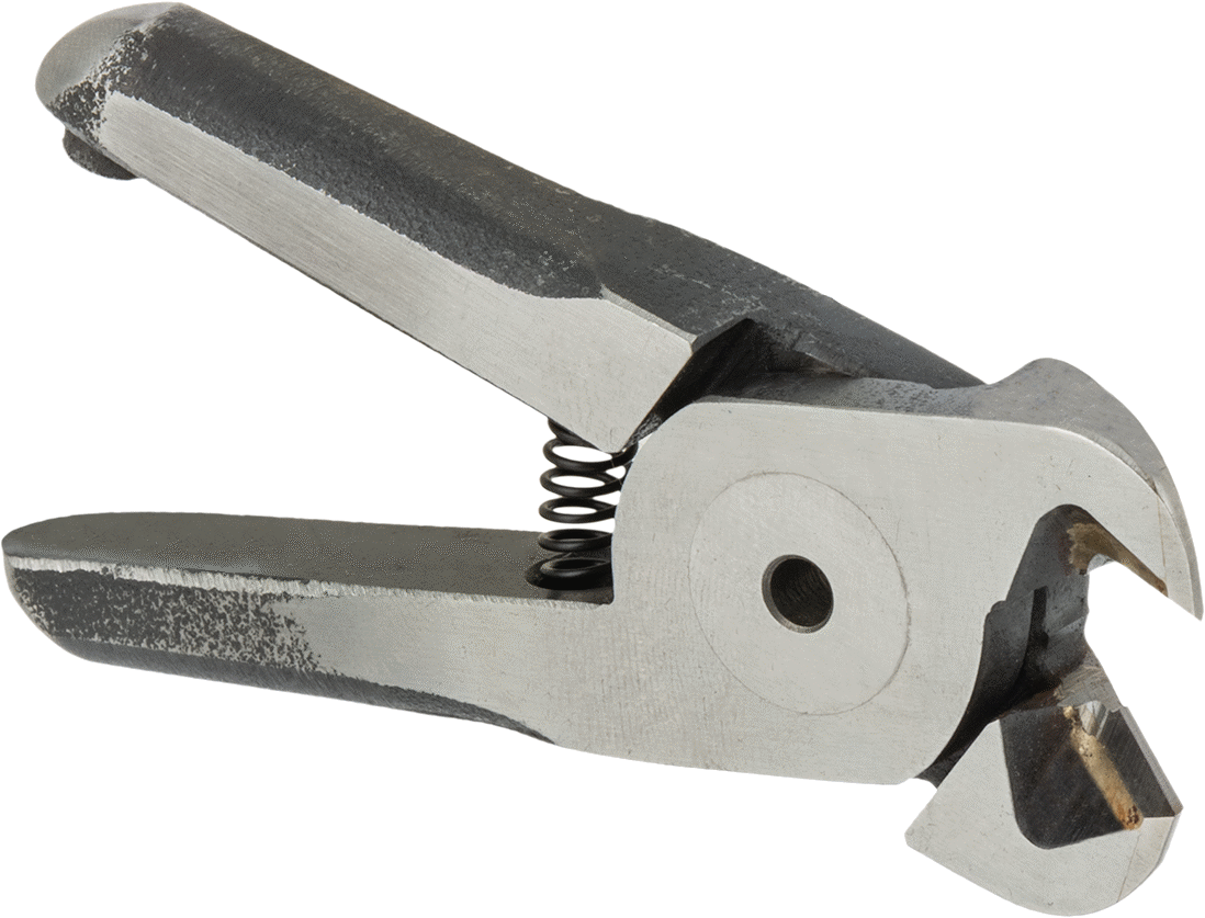 Havalı Tel Kesiciler için 40 Derece Kesme Açılı Sivri Uçlu Kesme Çenesi — High-Speed Steel, Steel, 3 3⁄8", Çene