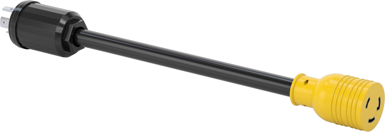 NEMA L14-30 Fiş x NEMA L6-30 Priz Adaptörü — 30 amp, 125V AC, 250V AC, 1 1⁄2 ft.