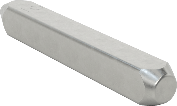 Denetim Sembolü Çelik Damga, Sembol G1, 1/8" Karakter Yüksekliği