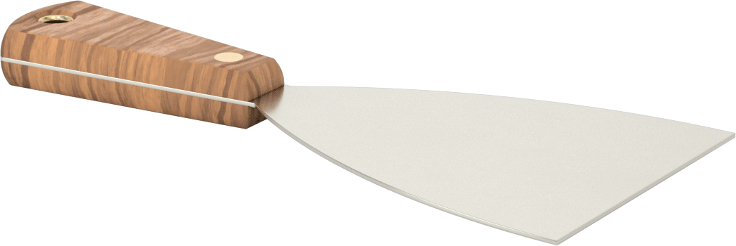 Çelik Bıçaklı Macun Sürme Bıçağı, Düz Kenarlı 4 inç Genişlik x 5.25 inç Uzunlukta Bıçak