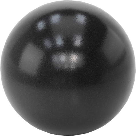 Siyah Polipropilen Top Topuz, M8 x 1.25 mm Dişli Delik, 32 mm Baş Çapı